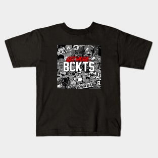 Get More Buckets Basketball Logo Kids T-Shirt